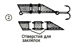 Составная блесна, части