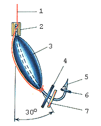 Оснащенная мормышка нимфа
