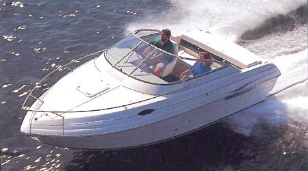 С двигателем Mercruiser 5,0L катер