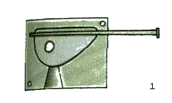 Полуформа для отливки блесны